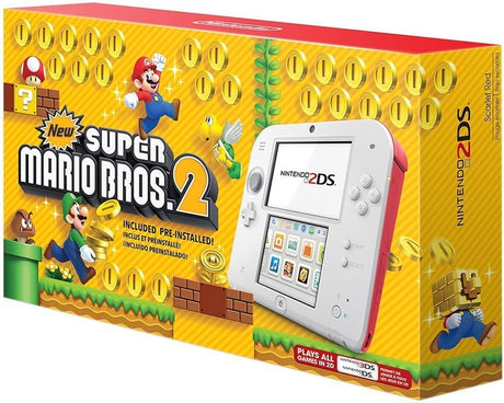 Nintendo 2DS System - Scarlet Red (White/Red)