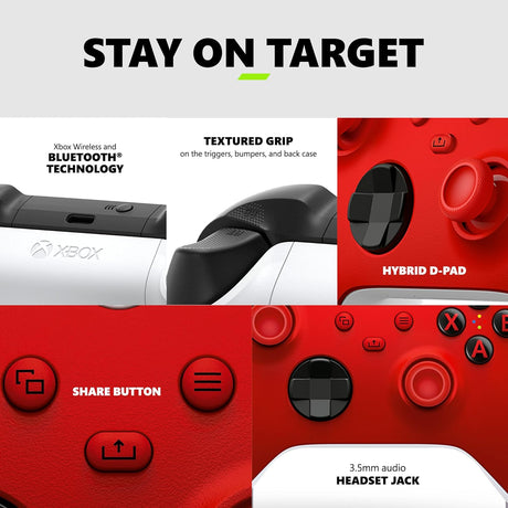 Xbox Wireless Controller for Series, One, PC, iOS, Android - Pulse Red