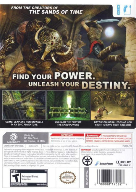 Prince of Persia: The Forgotten Sands - Wii