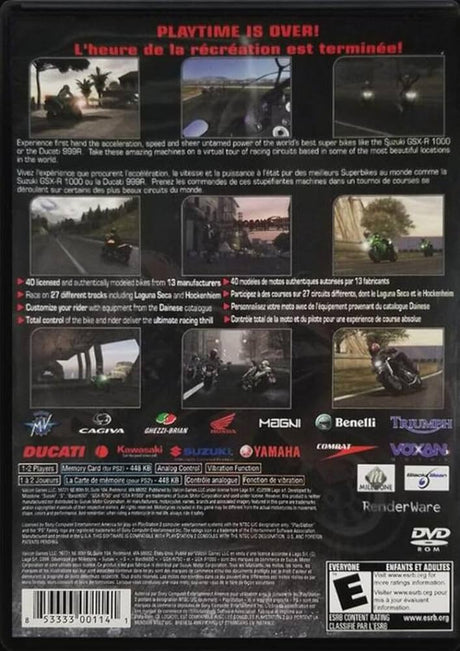 Suzuki Super-Bikes II: Riding Challenge - PlayStation 2