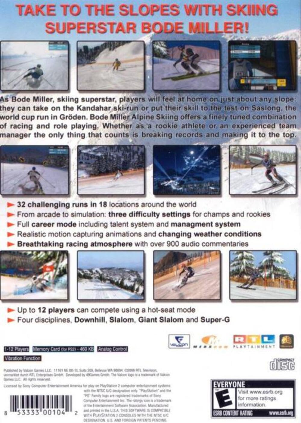 Bode Miller Alpine Skiing - PlayStation 2
