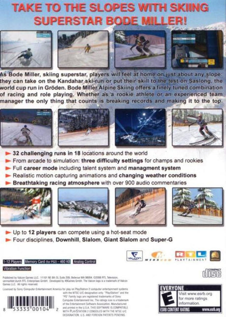 Bode Miller Alpine Skiing - PlayStation 2