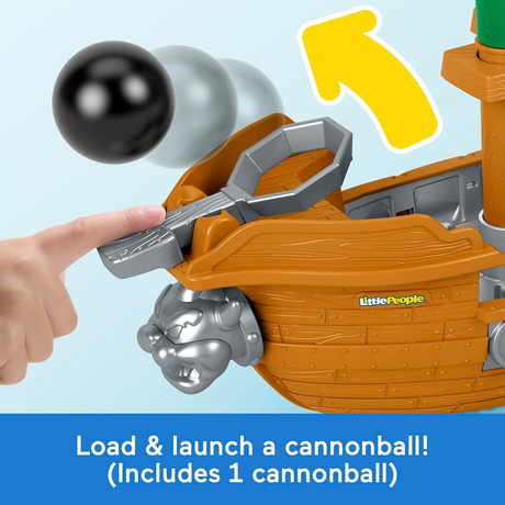 Fisher-Price Little People Toddler Toy My Mario Bowser’s Airship Playset with Bowser Figure
