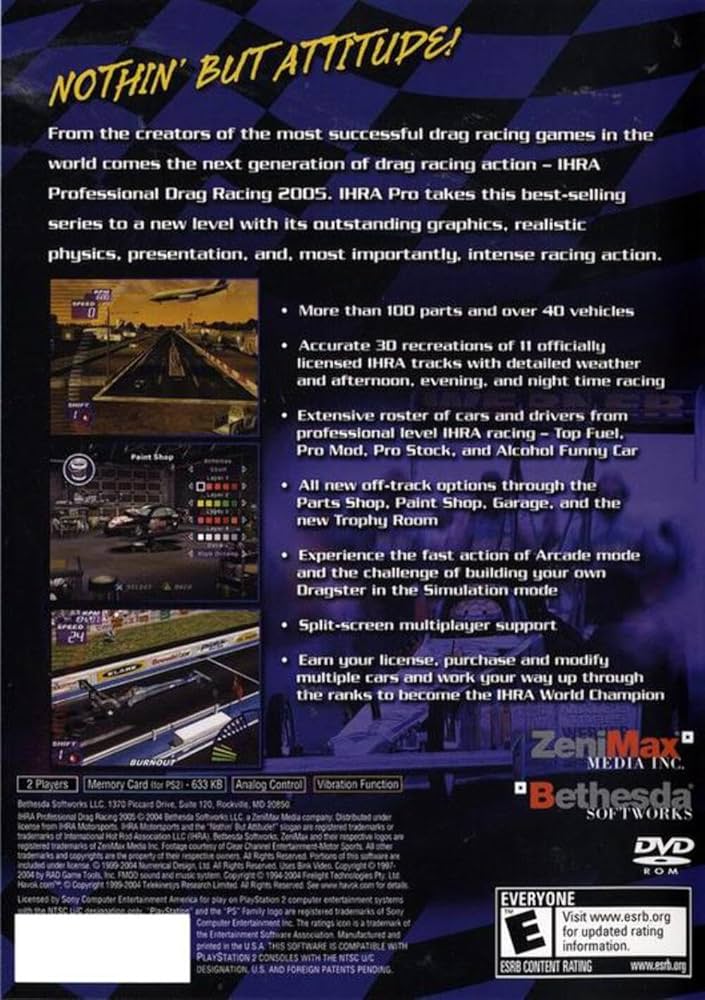 IHRA Professional Drag Racing 2005 - PlayStation 2