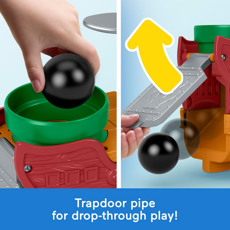Fisher-Price Little People Toddler Toy My Mario Bowser’s Airship Playset with Bowser Figure