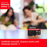 SANDISK 512GB microSD Express Card for Nintendo Switch 2