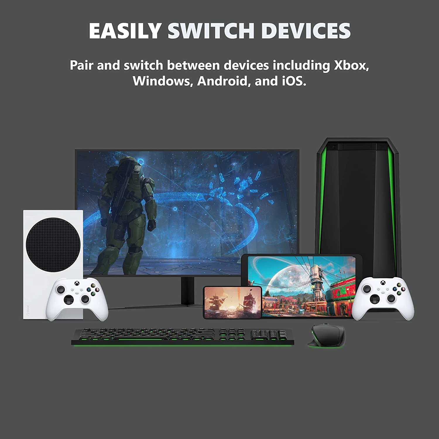 Xbox Wireless Controller for Series, One, PC, iOS, Android - Robot White