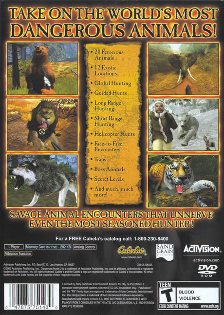 Cabela's Dangerous Hunts 2 - PlayStation 2