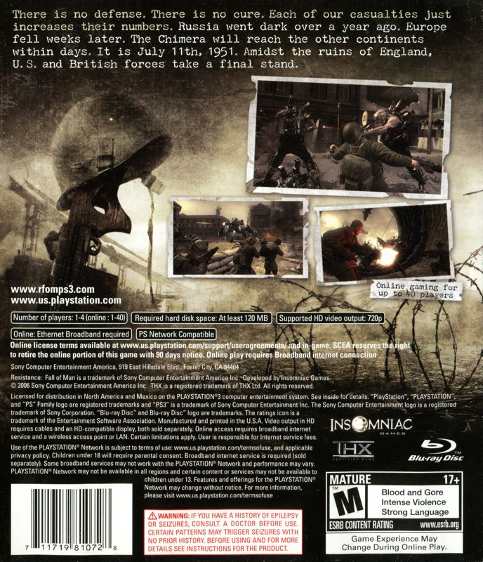 Resistance: Fall of Man - PlayStation 3