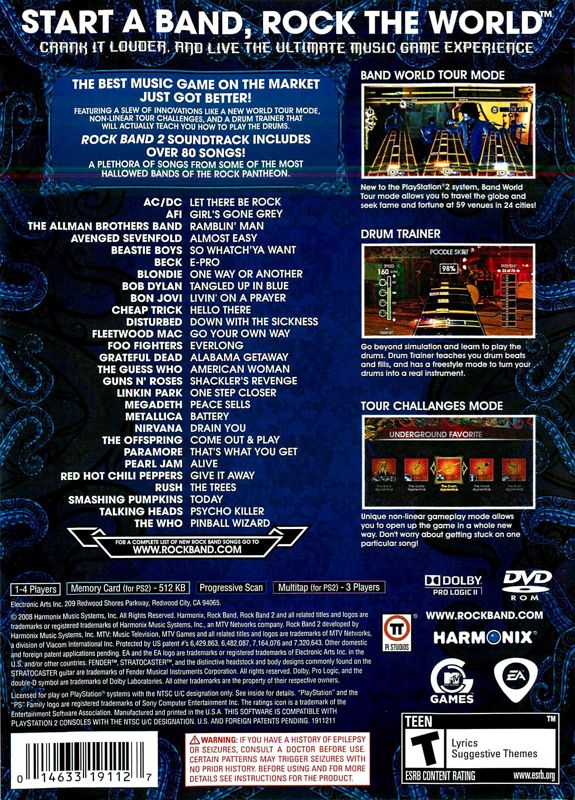 Rock Band 2 - PlayStation 2