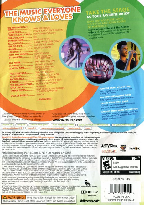 Band Hero - Xbox 360