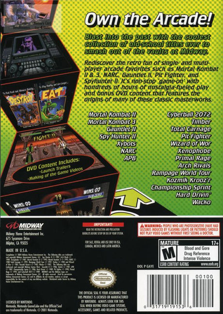 Midway Arcade Treasures 2 - GameCube