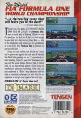 Formula One - SEGA Genesis