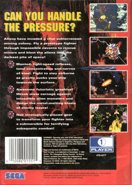 Sub-Terrania - SEGA Genesis