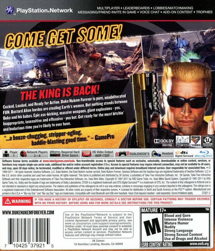 Duke Nukem Forever - PlayStation 3