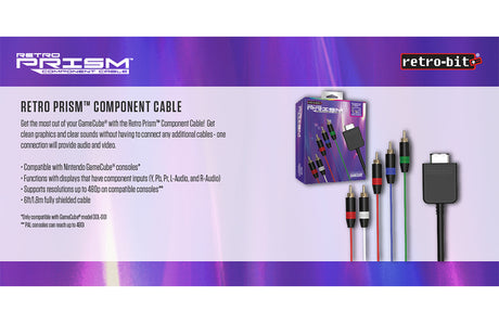 Retro Prism Component Cable for GameCube