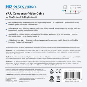 Preimum YPbPr Component Cable for PlayStation 2 and PlayStation 3