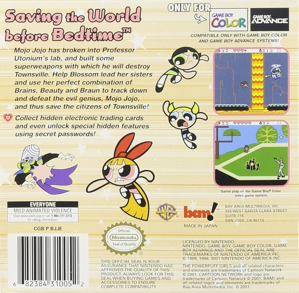 The Powerpuff Girls: Bad Mojo Jojo - Game Boy Color