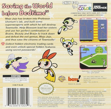 The Powerpuff Girls: Bad Mojo Jojo - Game Boy Color