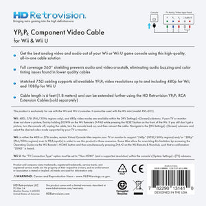 Premium YPbPr Component Cable for Wii / Wii U