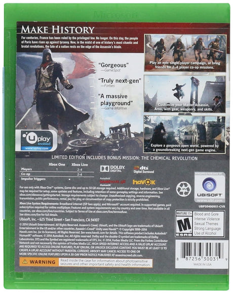Assassin's Creed: Unity Limited Edition - Xbox One