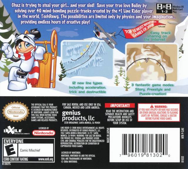 Line Rider 2: Unbound - Nintendo DS