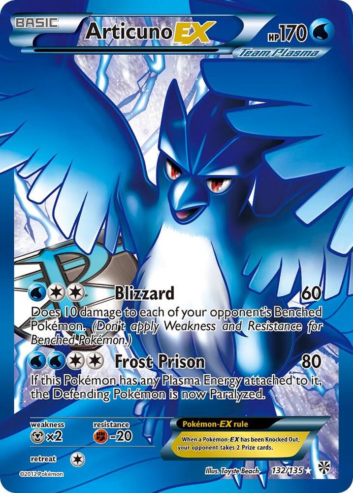 Articuno EX (Team Plasma) (132 Full Art) (132/135) [Plasma Storm]