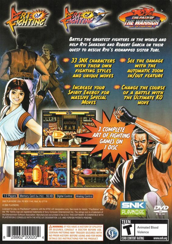 Art of Fighting Anthology - PlayStation 2