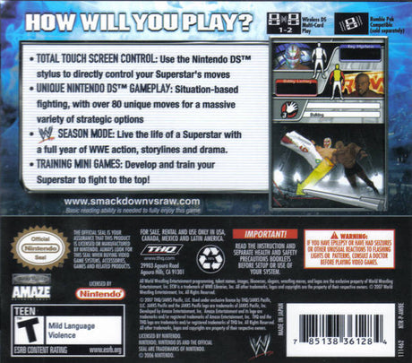 WWE Smackdown vs. Raw 2008 - Nintendo DS