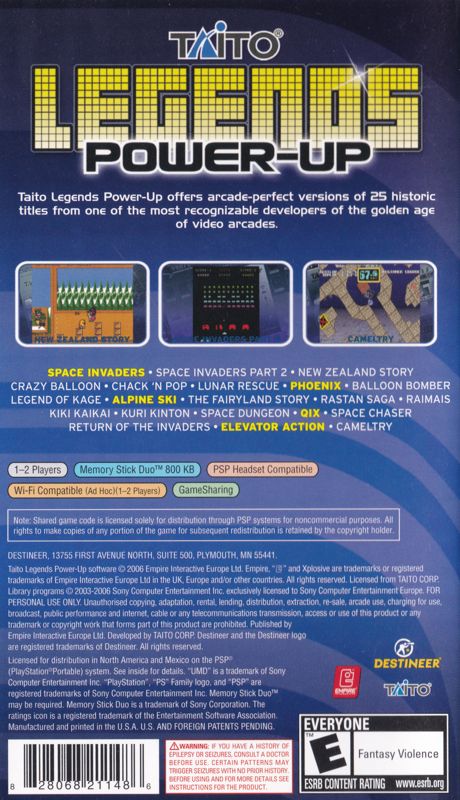 Taito Legends: Power-Up - PSP