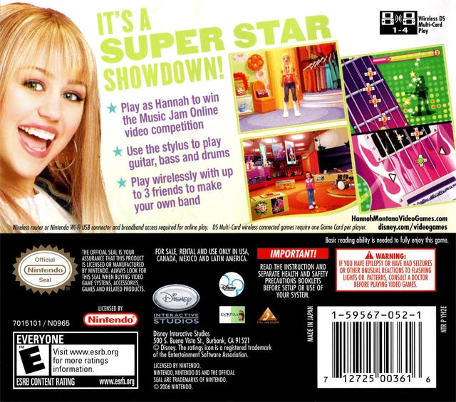 Hannah Montana: Music Jam - Nintendo DS