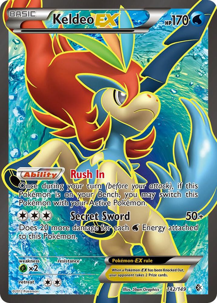 pokemon keldeo card Pokemon Boundaries Crossed Keldeo #47