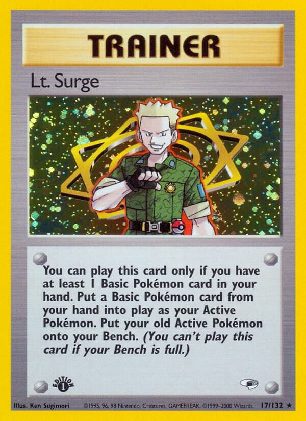 Lt. Surge (17) (017/132) [Gym Heroes]
