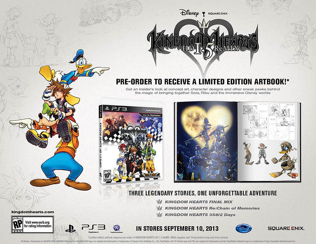 Kingdom Hearts HD 1.5 Remix: Limited Edition - PlayStation 3