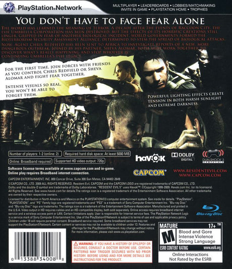 Resident Evil 5 - PlayStation 3