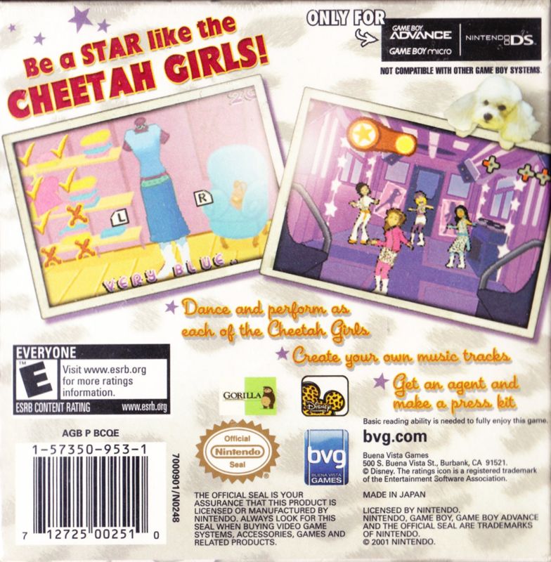 The Cheetah Girls - Game Boy Advance