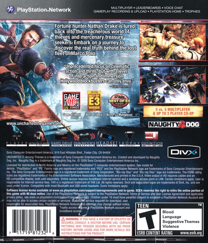 Uncharted 2: Among Thieves - PlayStation 3