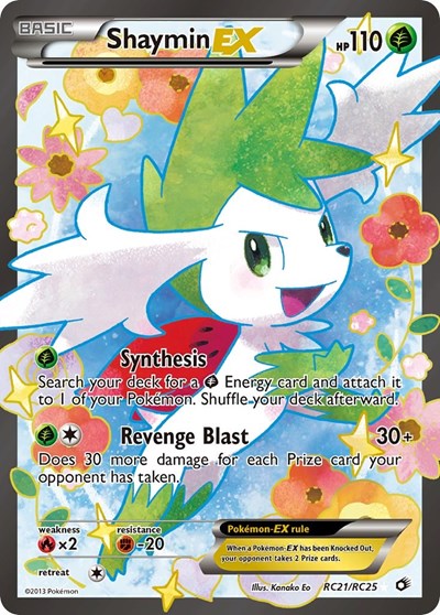 Shaymin EX (Full Art) (RC21/RC25) [Legendary Treasures: Radiant Collection]