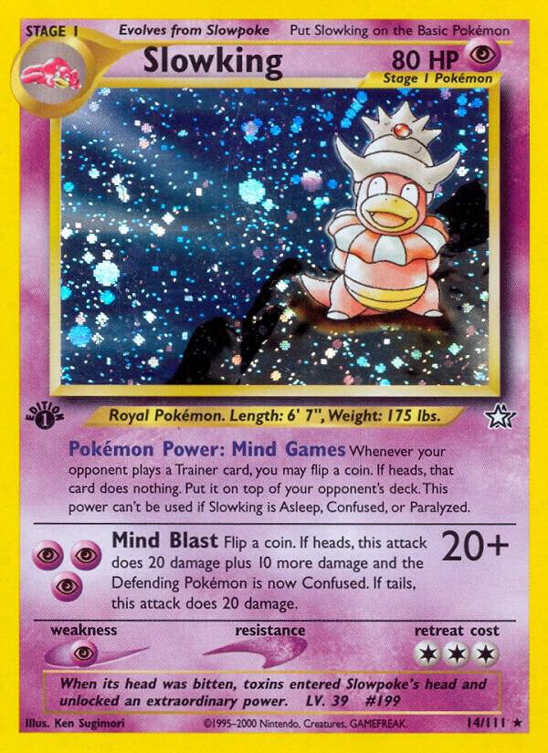 1995 slowpoke pokemon card Sold at Auction: Pokmon Team Rocket FIRST EDITION #67/82 Mind Games Pokemon Card Fossil 1st Edition