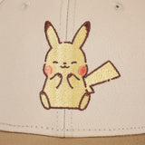 Pokemon Pikachu Electric Type White & Tan Traditional Adjustable Hat