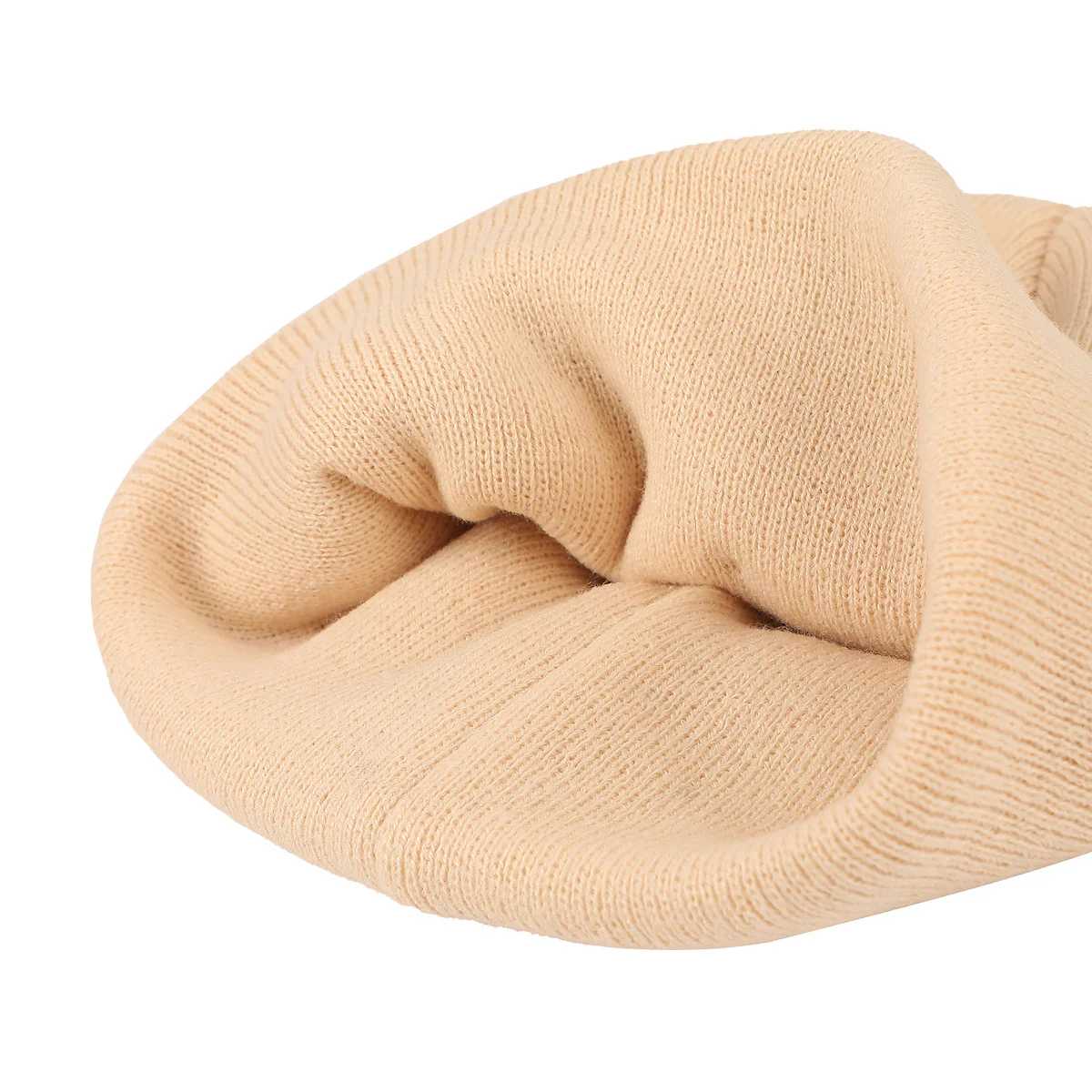 Pokemon Rib Knit Embroidered Eevee On Tan Cuff Beanie