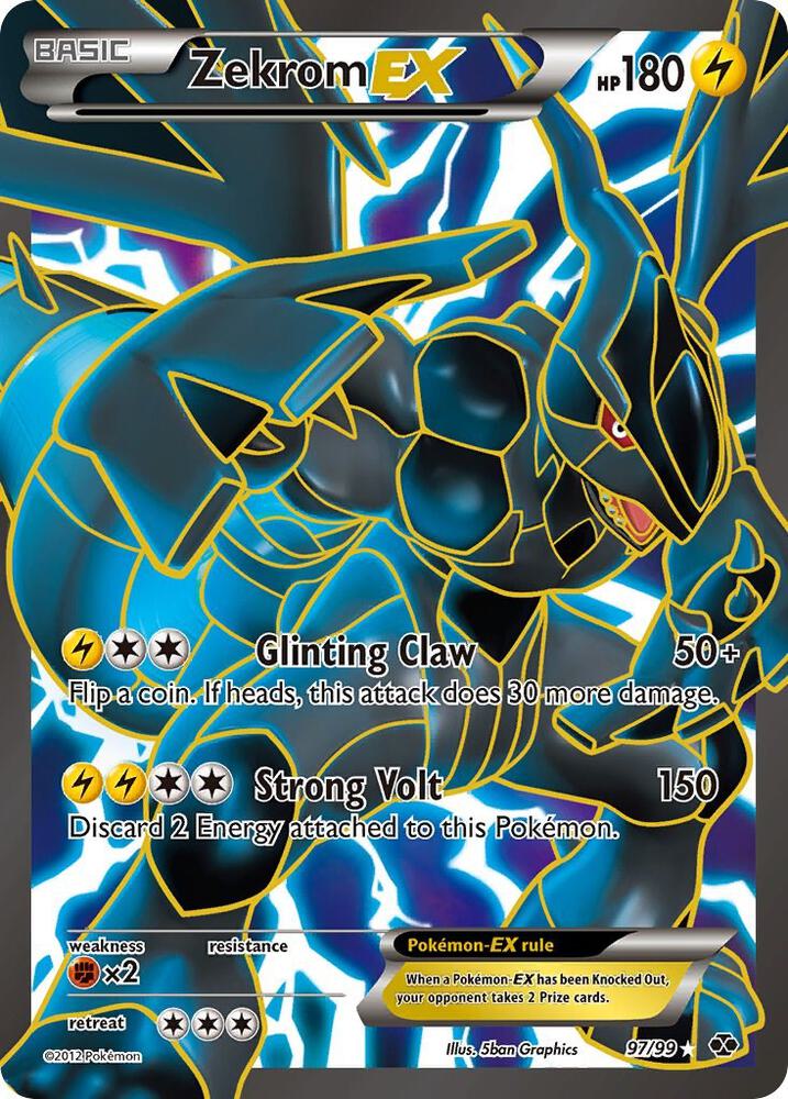 Zekrom EX (97 Full Art) (97/99) [Next Destinies]