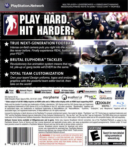 Backbreaker - PlayStation 3