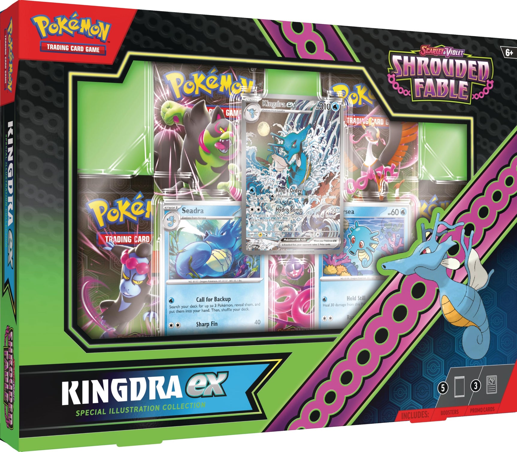 Pokemon TCG: Scarlet & Violet Shrouded Fable Kingdra EX Special Illustration Collection