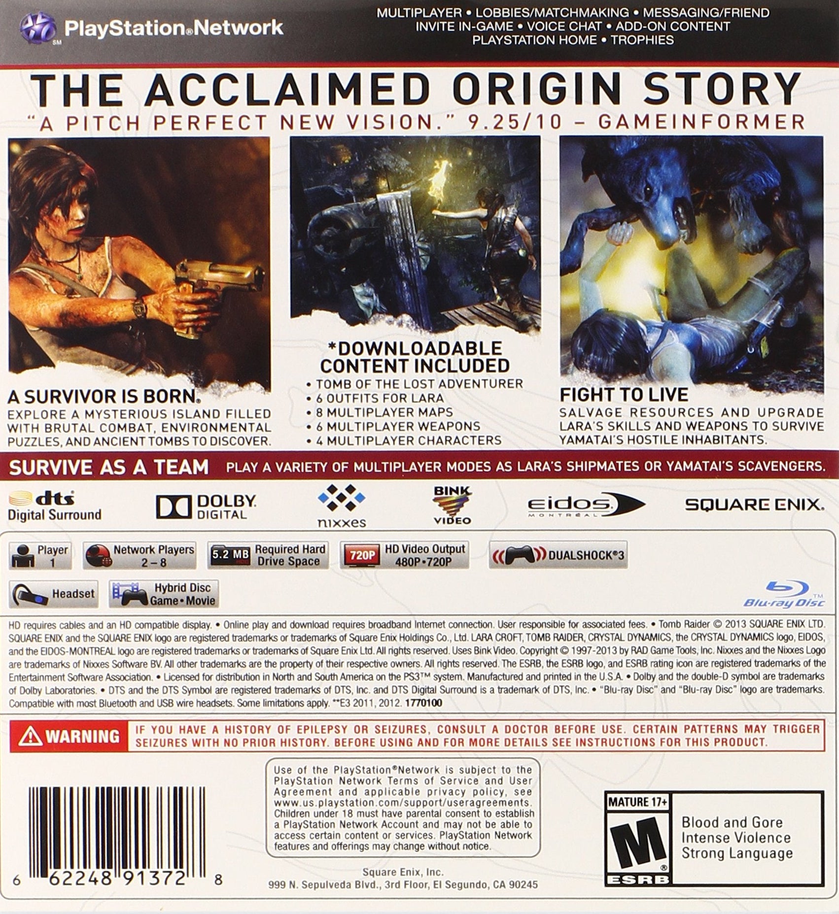 Tomb Raider: Game of the Year Edition - PlayStation 3