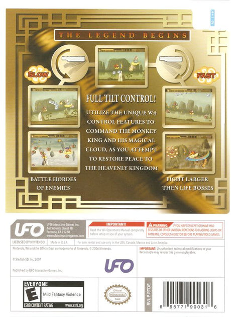 The Monkey King: The Legend Begins - Wii