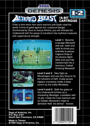 Altered Beast - SEGA Genesis