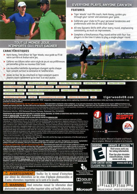 Tiger Woods 2009 - Xbox 360