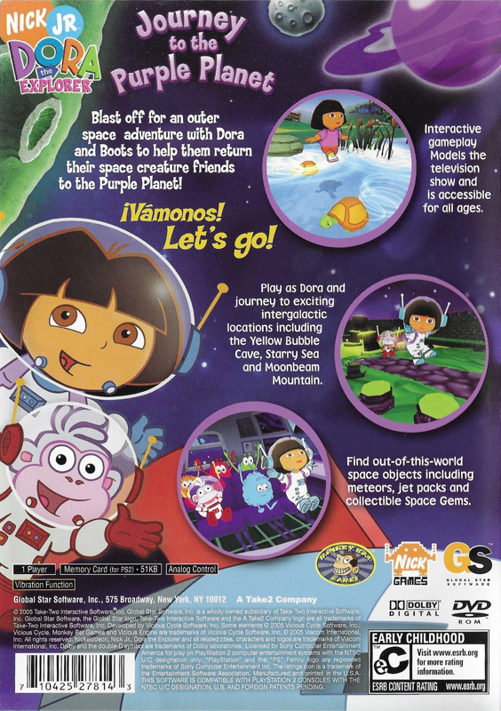 Dora the Explorer: Journey to the Purple Planet - PlayStation 2