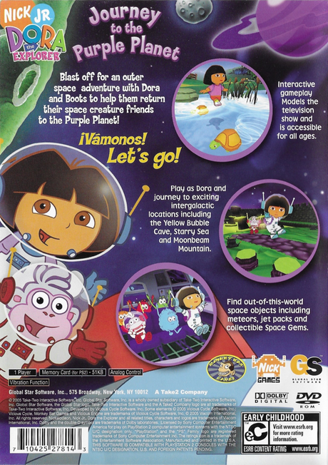 Dora the Explorer: Journey to the Purple Planet - PlayStation 2